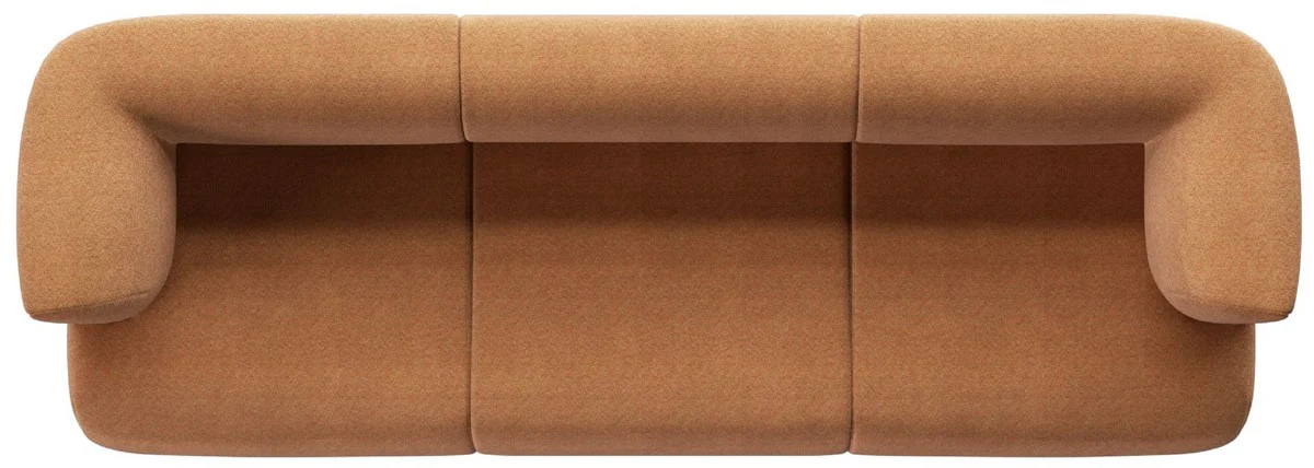 Luxus Sofa Braun 270 cm - Modulares Wohnzimmer Sofa - Luxus Wohnzimmer Möbel