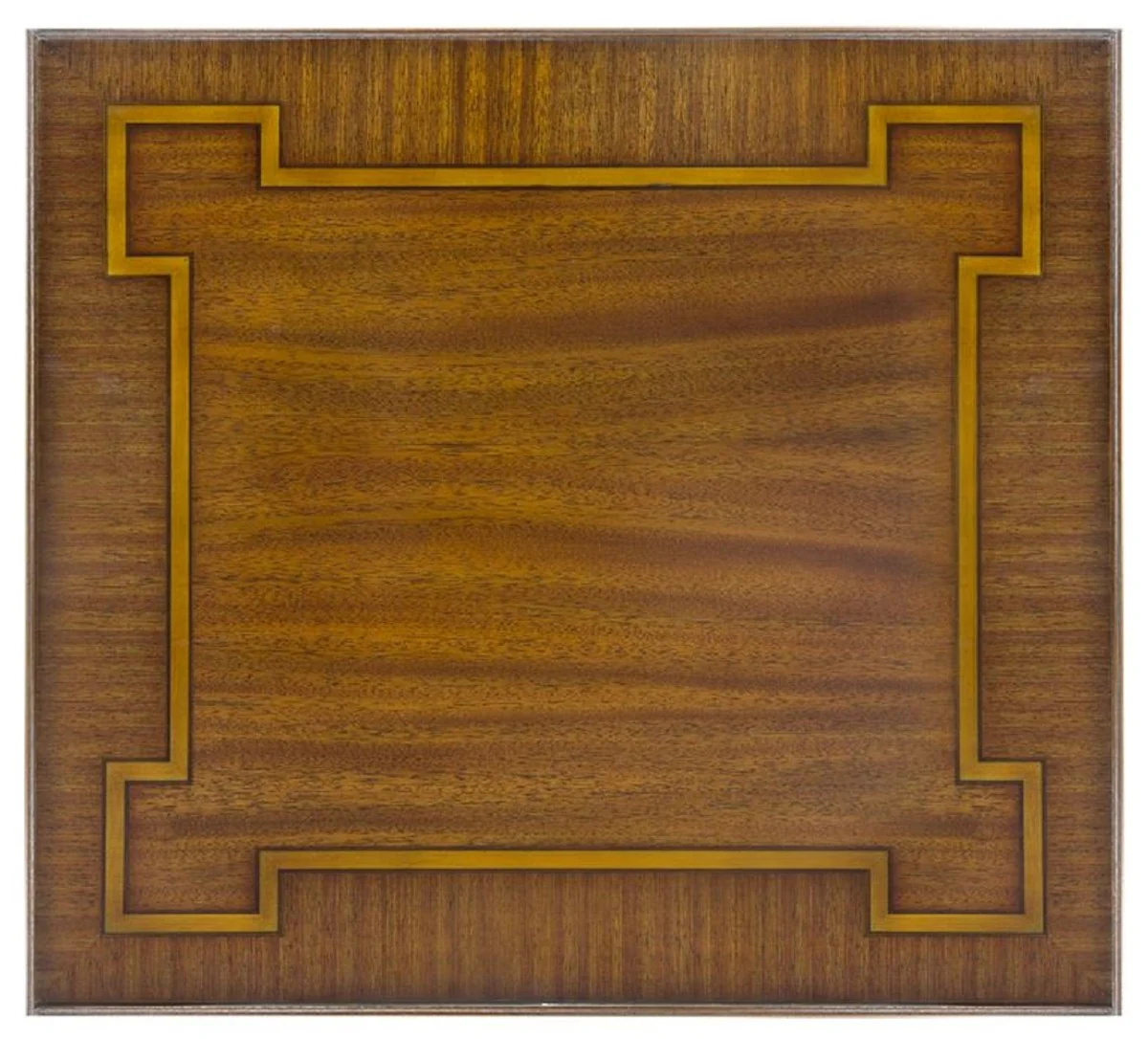 Luxus Barock Beistelltisch Braun 48 x 44 x H. 62 cm - Edler Mahagoni Tisch im Barockstil - Barock Mahagoni Möbel