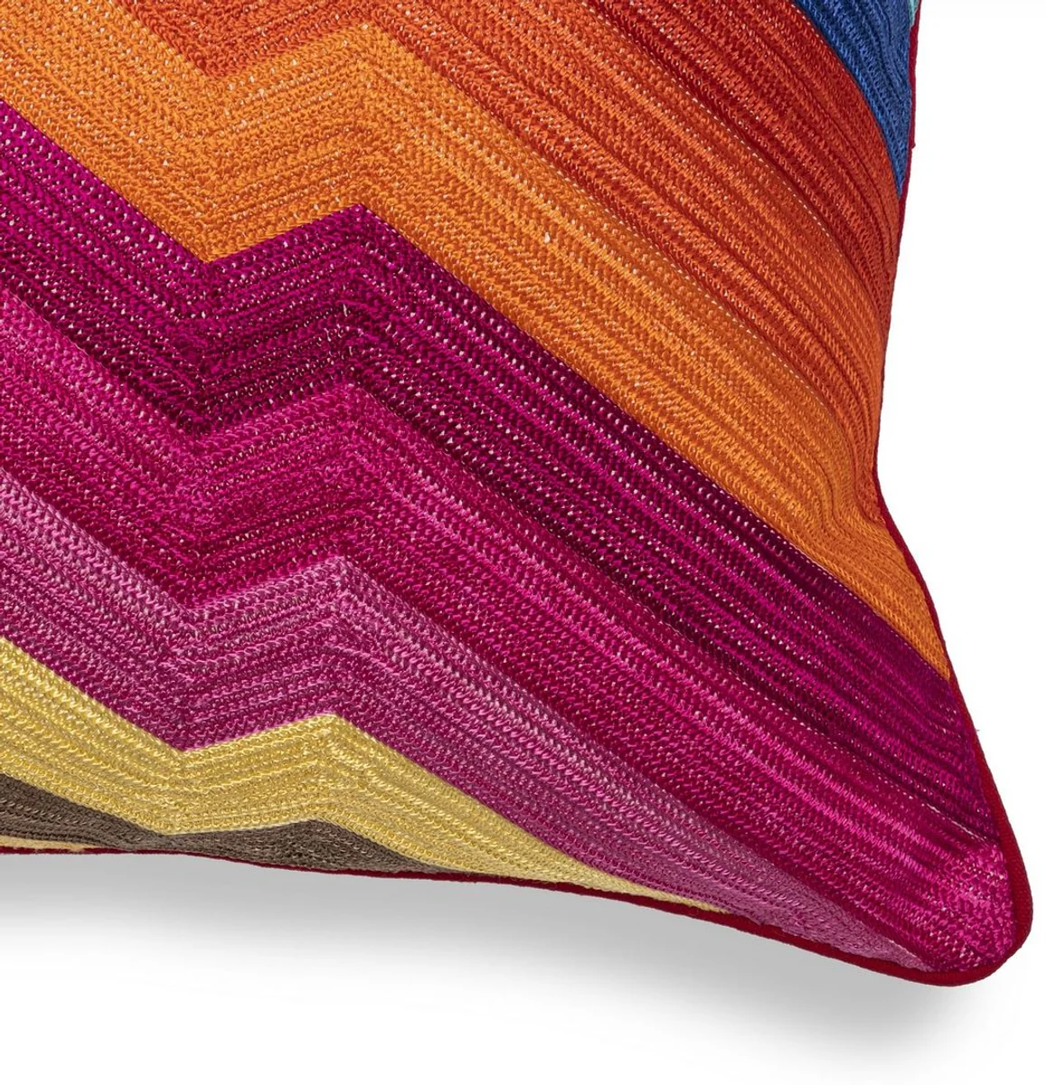 Luxus Deko Kissen Mehrfarbig 60 x 40 cm - Rechteckiges Zierkissen mit elegantem Muster - Luxus Qualität - Wohnzimmer Deko Accessoires