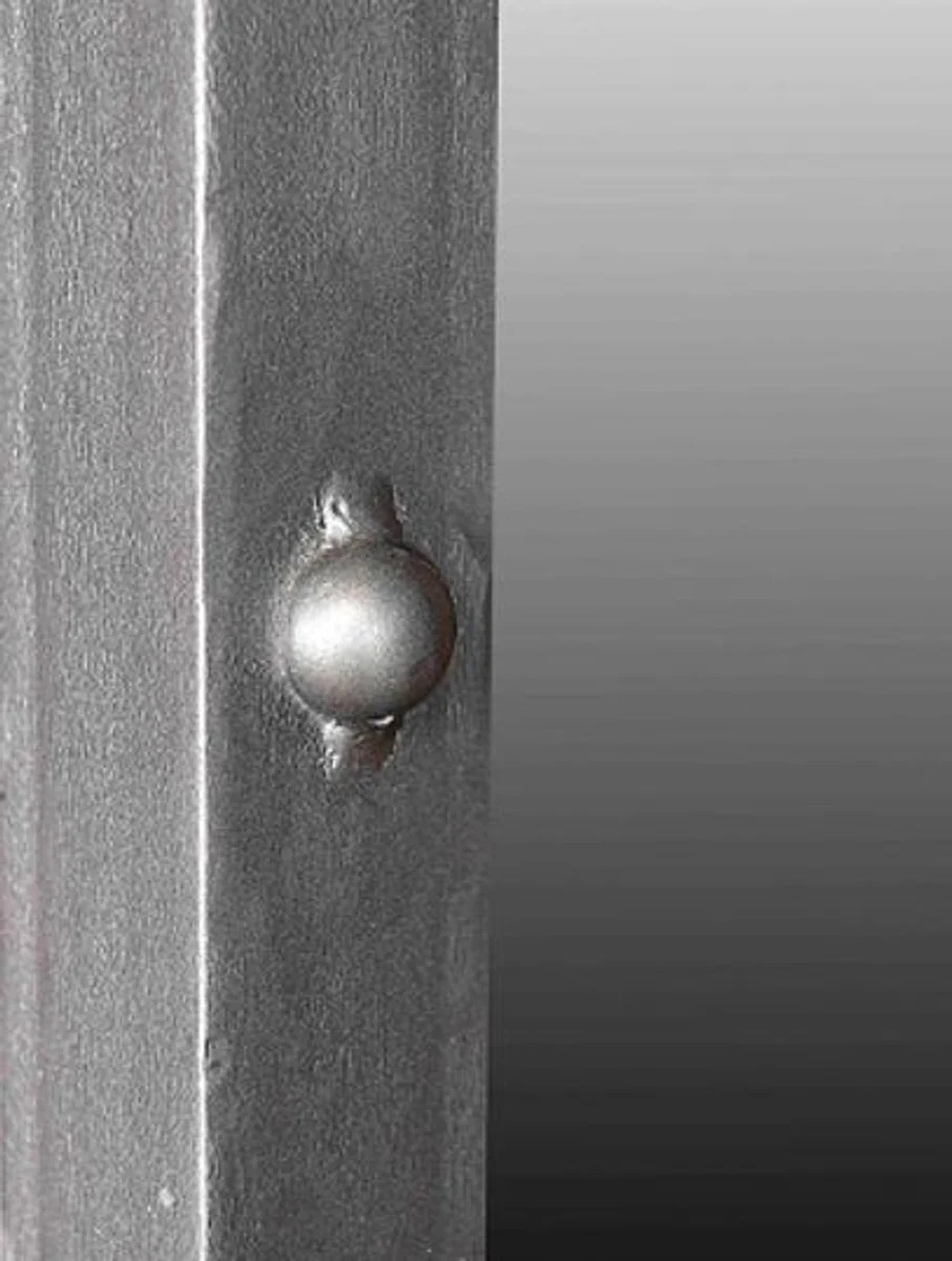 Luxus Spiegel Grau 76 x 48,5 x H. 195,5 cm - Standspiegel im Indusriedesign