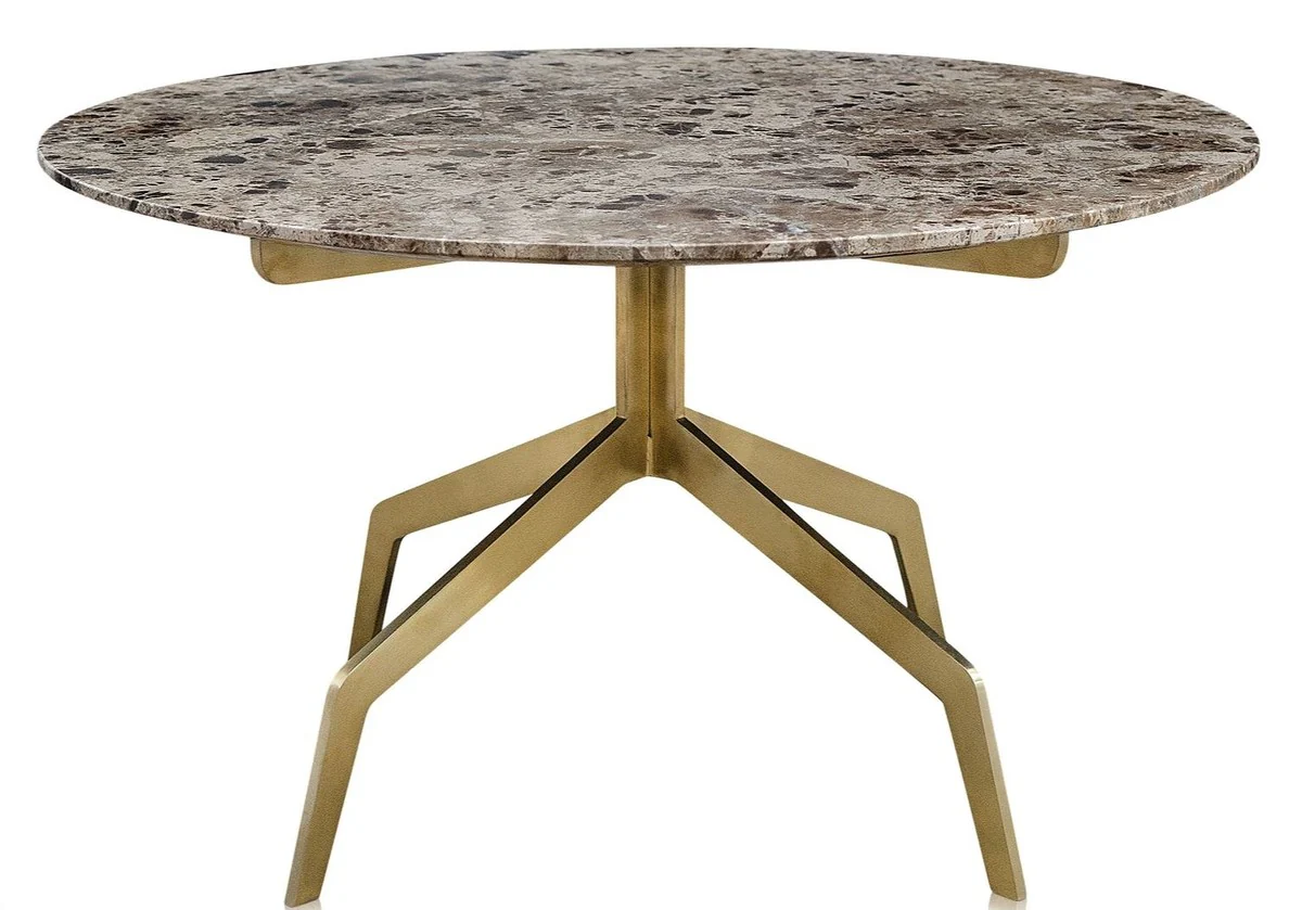 Luxus Couchtisch Gold Ø 70 x H. 40 cm - Luxus Wohnzimmermöbel