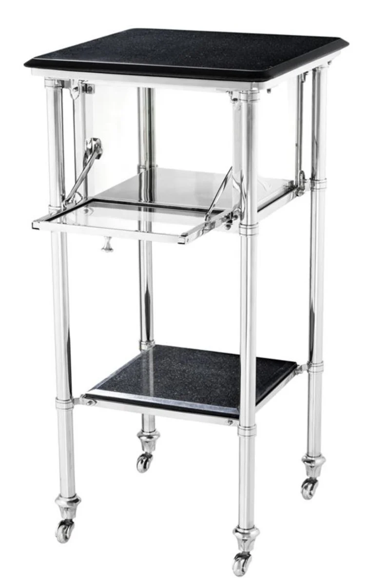 Luxus Beistelltisch auf Rollen 39 x 39 x H. 80 cm - Hotel Accessoires