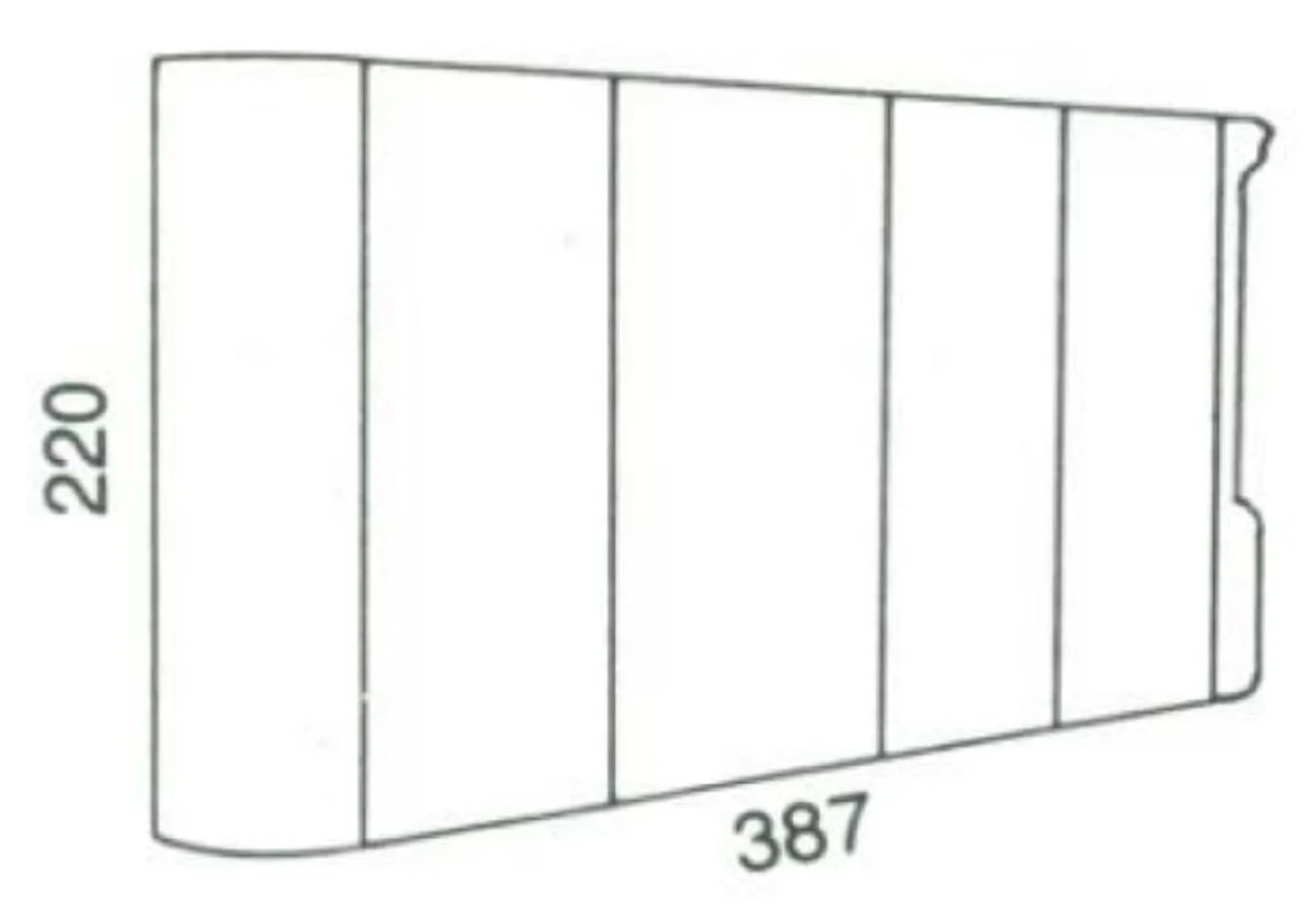 Luxus Barock Schrank Weiß / Mehrfarbig / Gold - Edler Wohnzimmerschrank im Barockstil - Barock Wohnzimmer Möbel - Luxus Qualität - Made in Italy