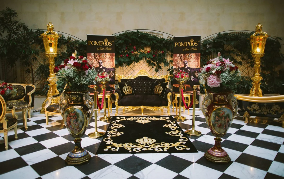 Pompöös by Barock Laterne / Stehleuchte Gold - Pompööse Barock Laterne designed by Harald Glööckler