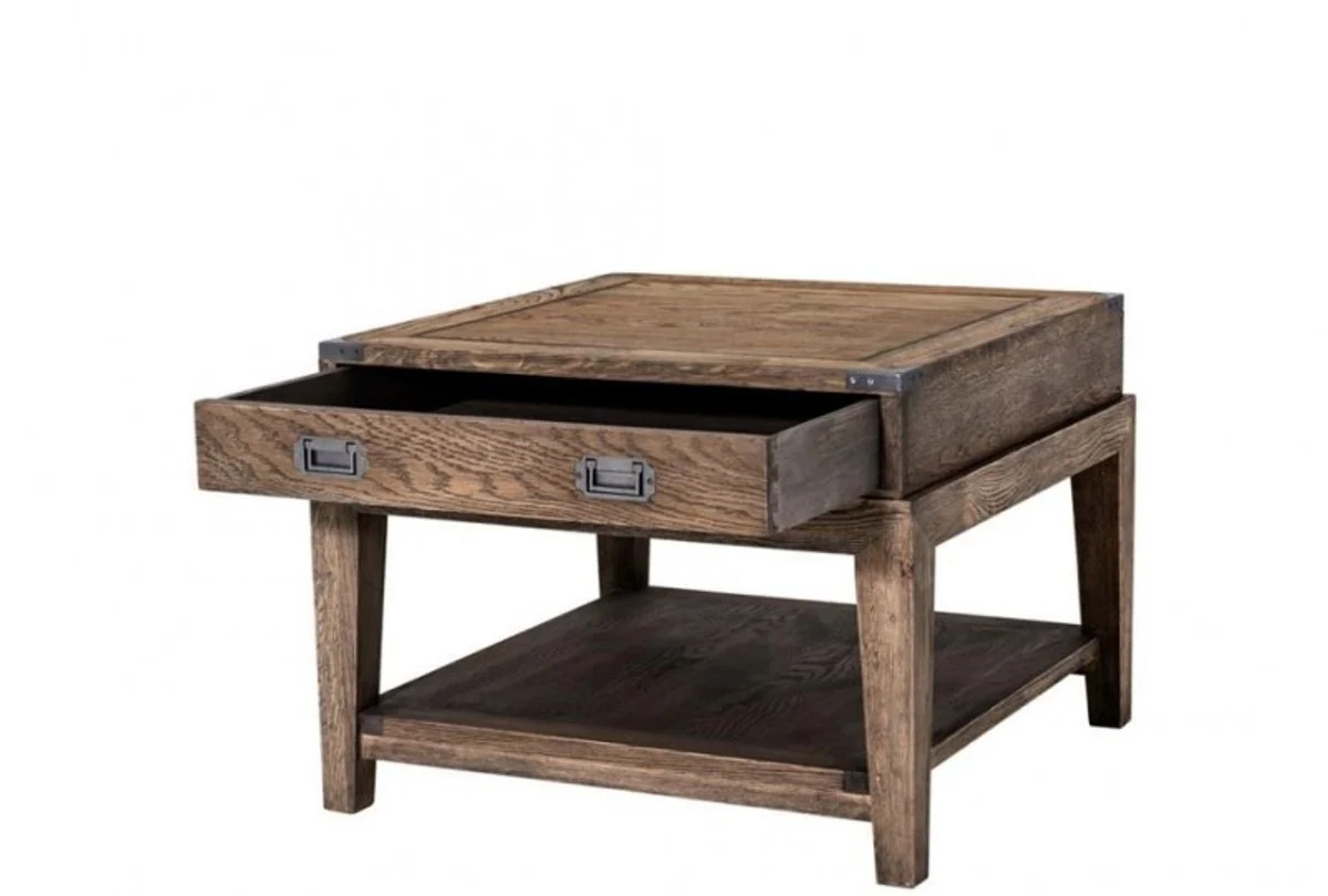 Luxus Art Deco Designer Eichenholz Beistelltisch - Luxus Beistelltisch