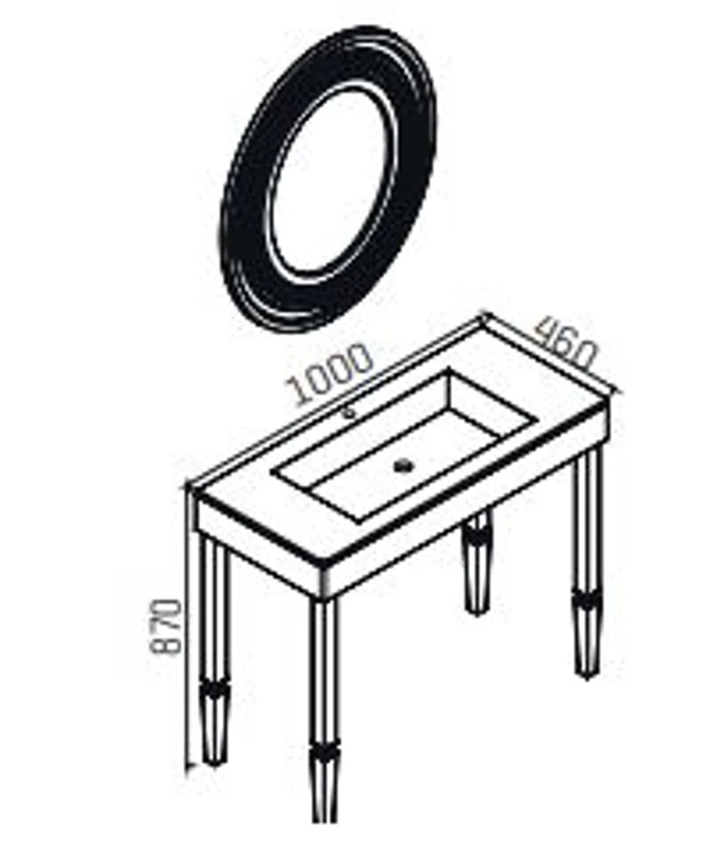 Luxus Badezimmer Set Schwarz - Hotel Bad Einrichtung