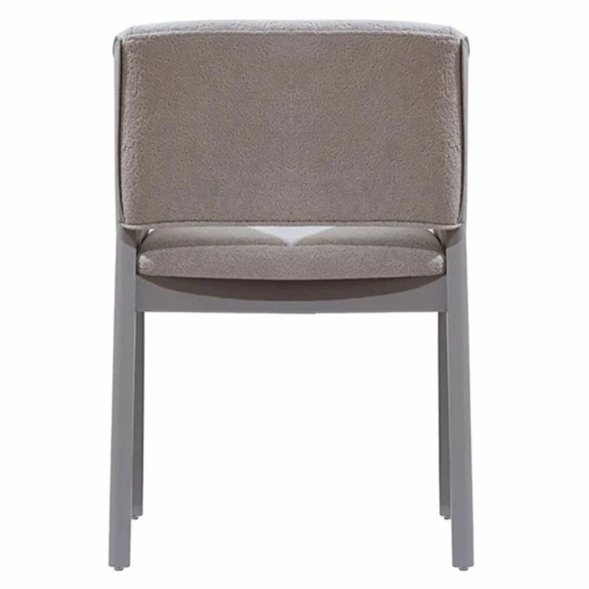 Luxus Esszimmer Stuhl mit Armlehnen Grau H. 81 cm - Esszimmer Möbel