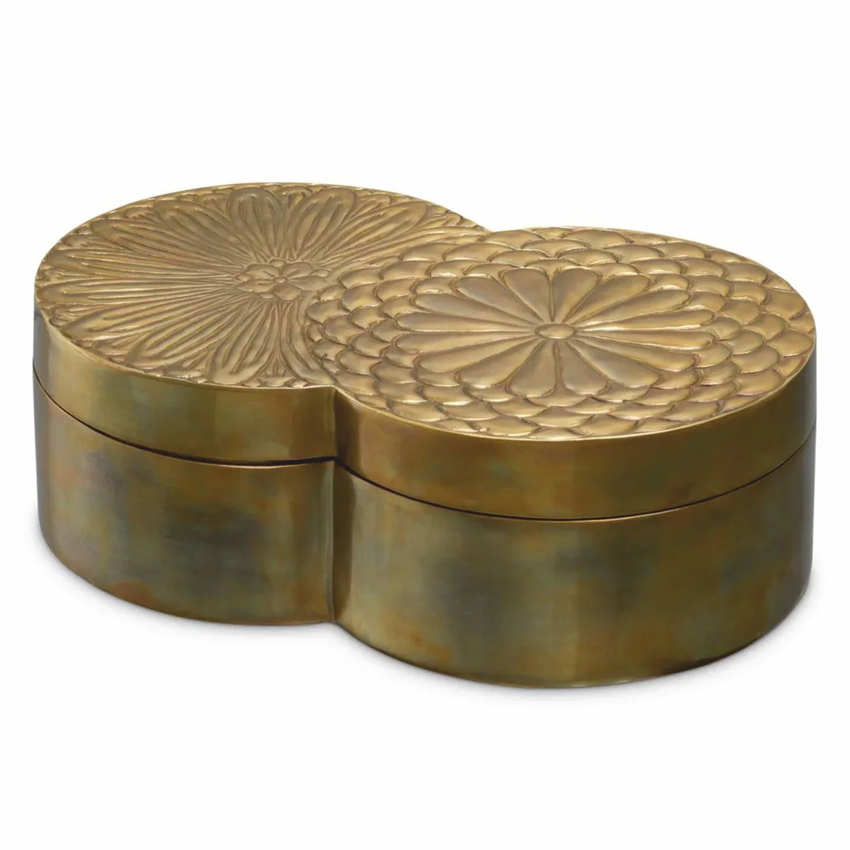 Luxus Aufbewahrungsbox Antik Messing 28 cm - Luxus Accessoires