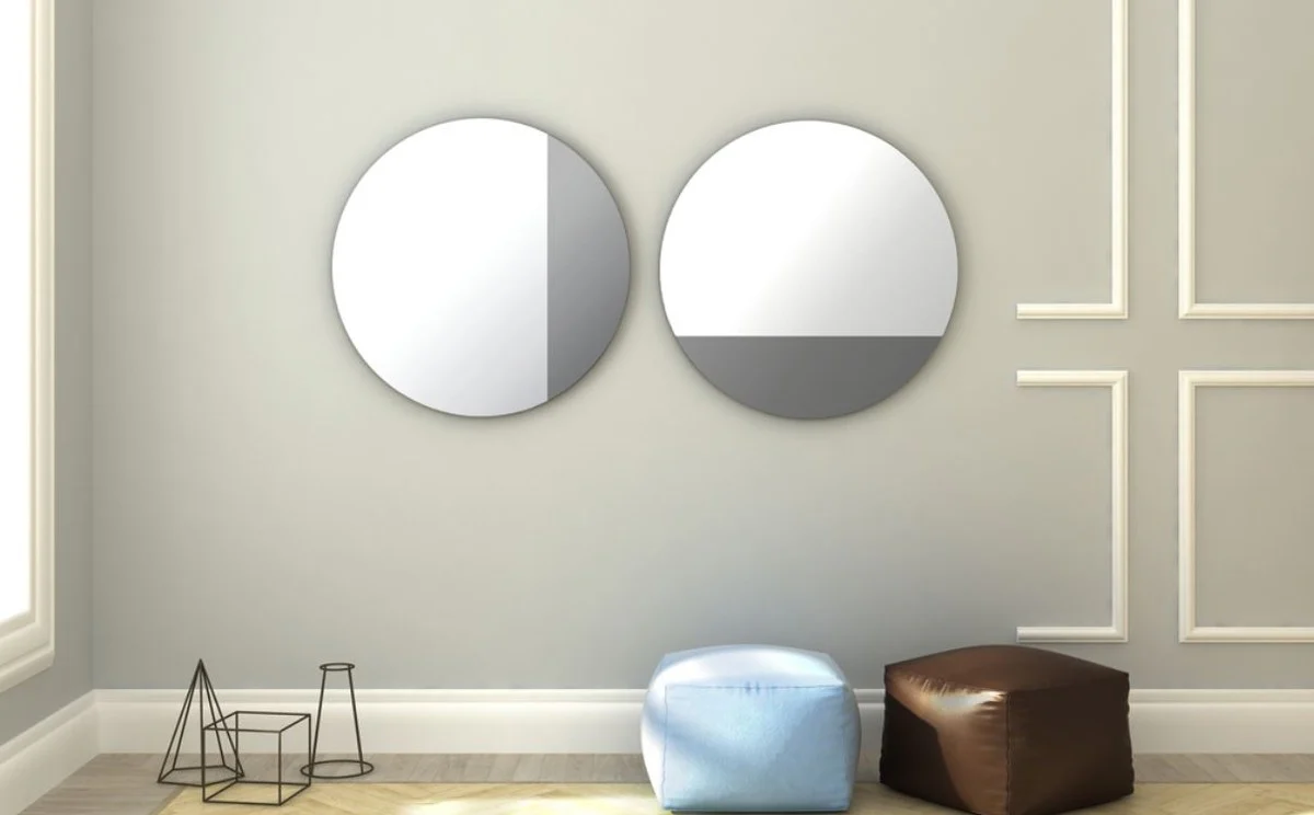 Luxus Spiegel Rauchgrau 96 x H. 96 cm - Designermöbel & Accessoires