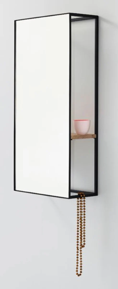 Luxus Wandspiegel mit Regal 40 x 17 x H. 80 cm - Designer Spiegel