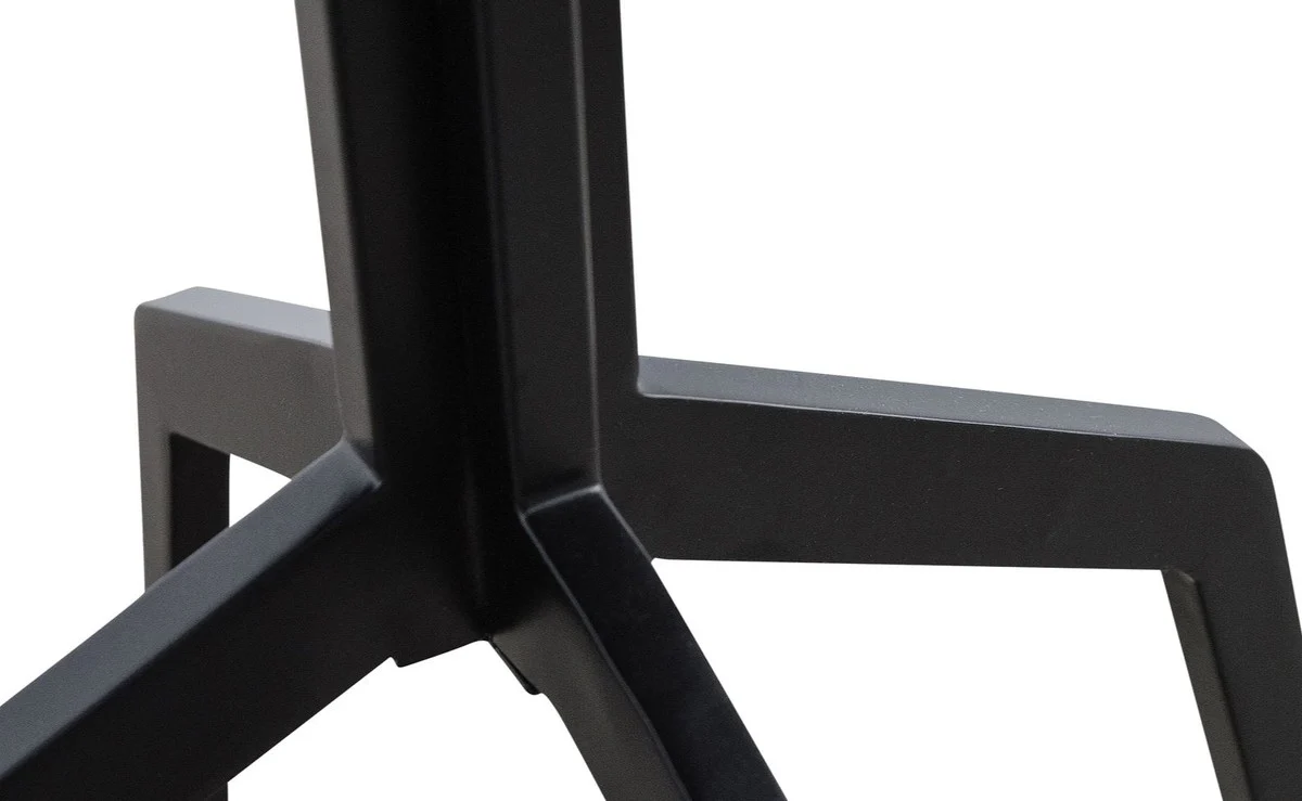 Luxus Esstisch Schwarz 80 x H. 76 cm - Esszimmermöbel