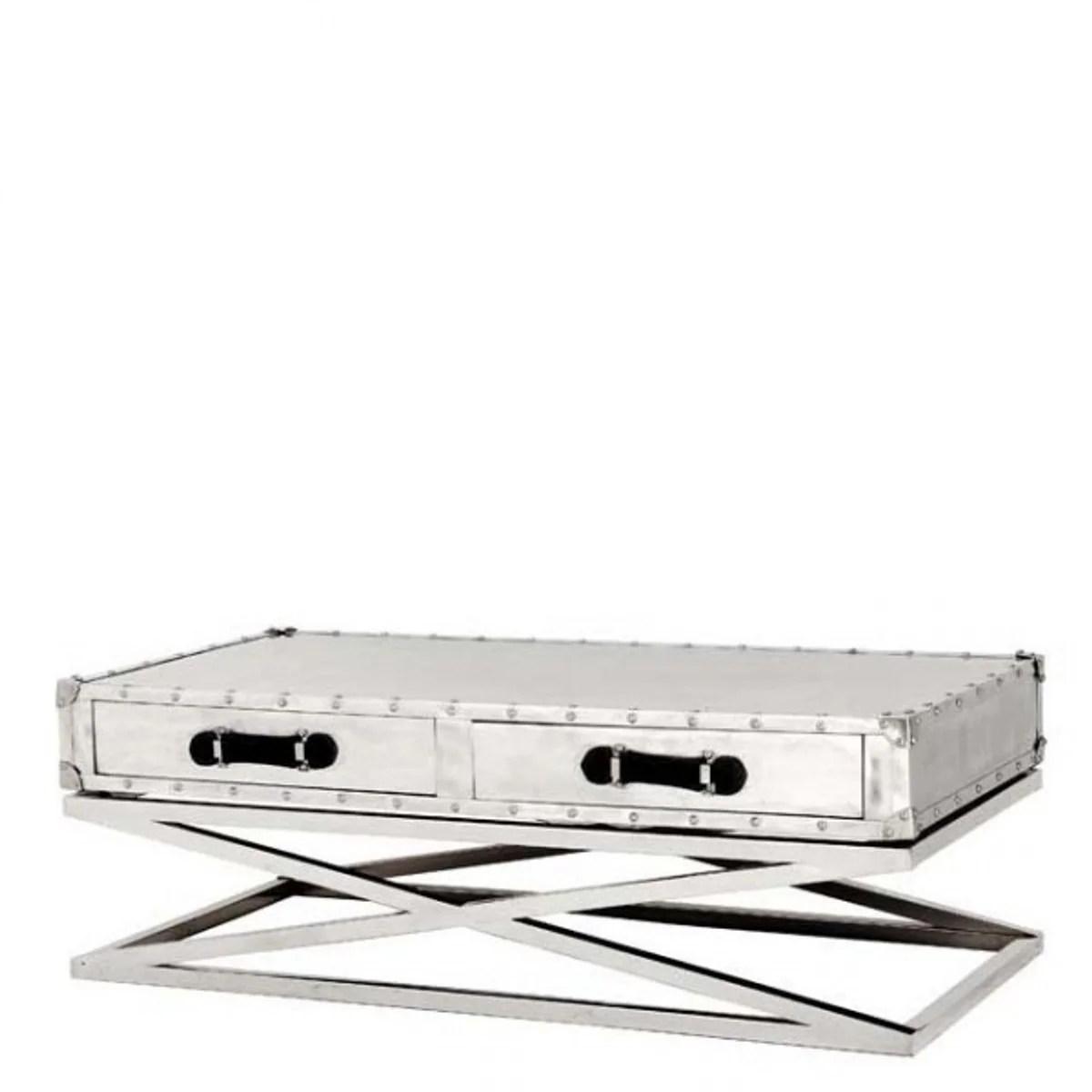 Designer Couchtisch Vintage Metal - Salon Tisch -Coffee Table