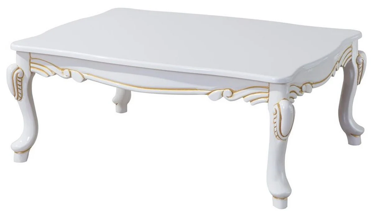 Luxus Barock Wohnzimmer Set Rosa / Silber / Weiß / Gold - 2 Sofas & 2 Sessel & 1 Couchtisch - Edle Wohnzimmer Möbel im Barockstil