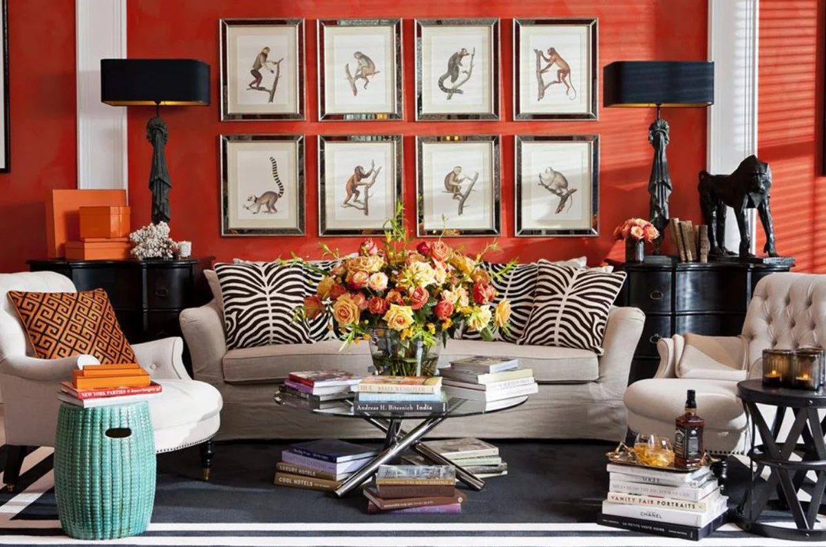 Luxus Wohzimmer Kissen Schwarz 50 x H. 50 cm - Hotel Accessoires