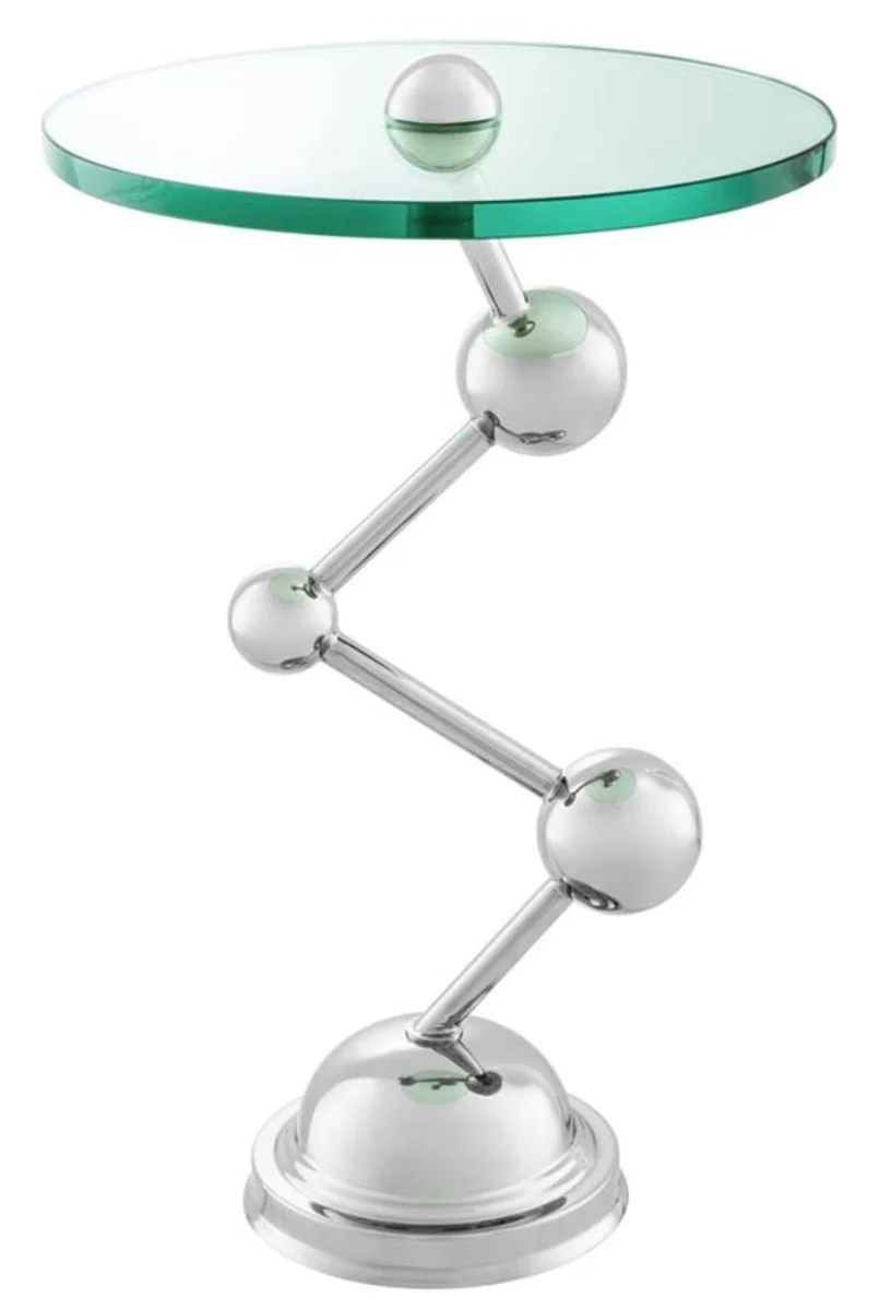 Luxus Beistelltisch Silber 40 x H. 65 cm - Limited Edition