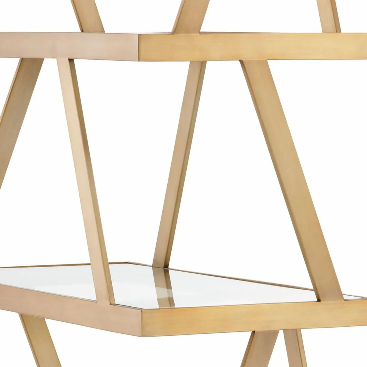 Luxus Regalschrank Messing H. 209,5 cm - Luxus Hotel Möbel