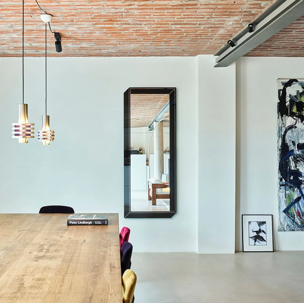 Luxus Wandspiegel Schwarz 67 x 2,5 x H. 167 cm - Rechteckiger Spiegel mit 3D Optik Spiegelrahmen - Luxus Kollektion