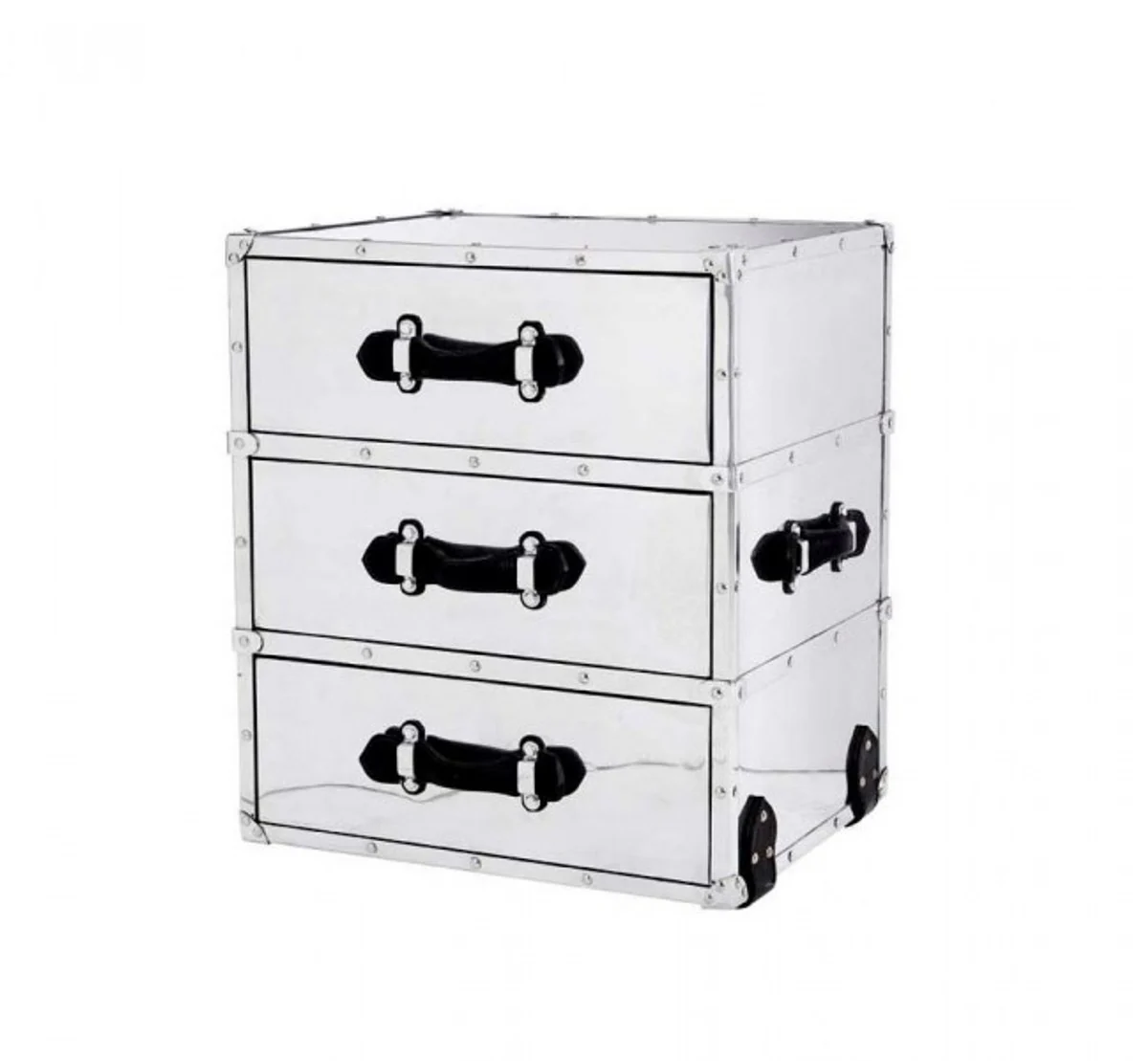 Luxus Art Deco Designer Beistelltisch 58 x 47 x H. 66 cm - Luxus Kollektion