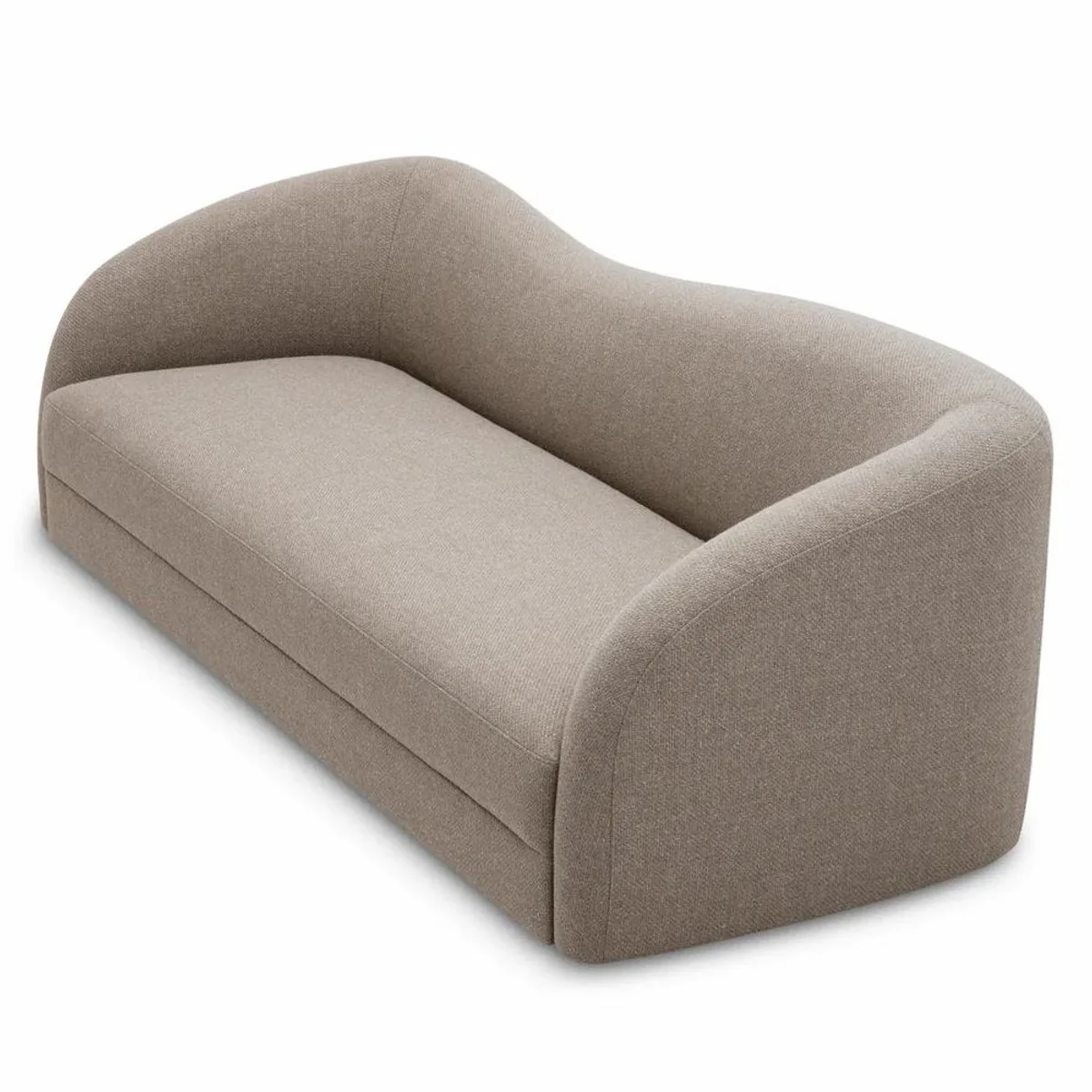 Luxus Sofa Greige / Schwarz 230 cm - Wohnzimmer & Hotel Möbel