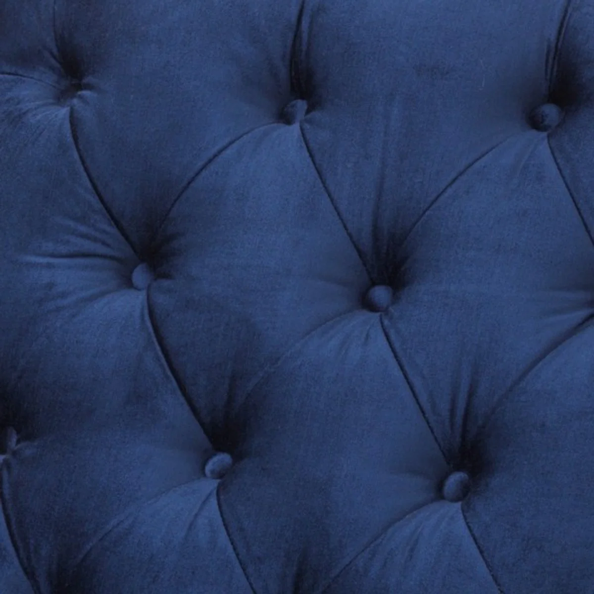 Luxus Barock Sessel Royalblau / Schwarz Klavierlack - Lounge Sessel - Luxury Collection - Art Deco - Belle Epoche