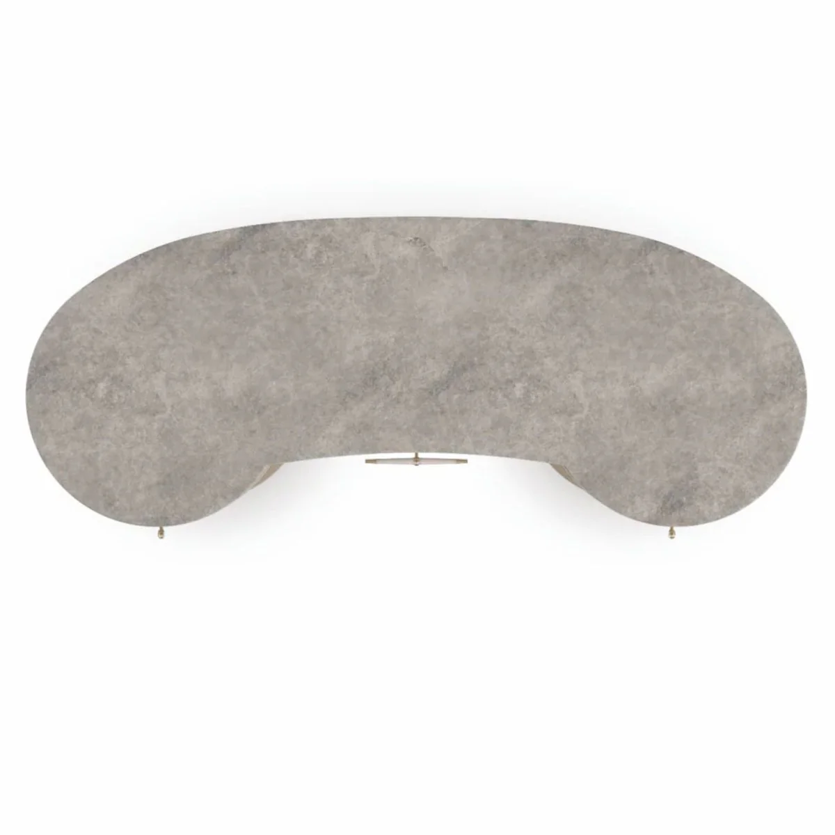 Luxus Schminktisch Grau / Braun / Gold 171 cm - Hotel & Schlafzimmer Möbel