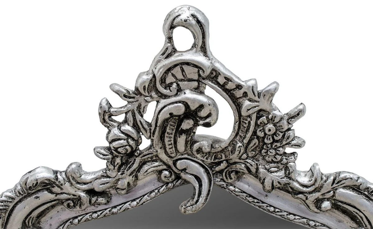 Barock Wandspiegel Silber 54 x H. 172 cm - Wohnzimmer Spiegel Antik Stil Möbel