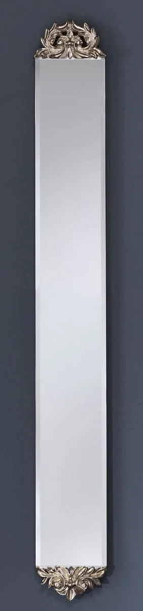 Barock Spiegel Silber 15 x H. 124 cm - Barockstil Möbel & Accessoires