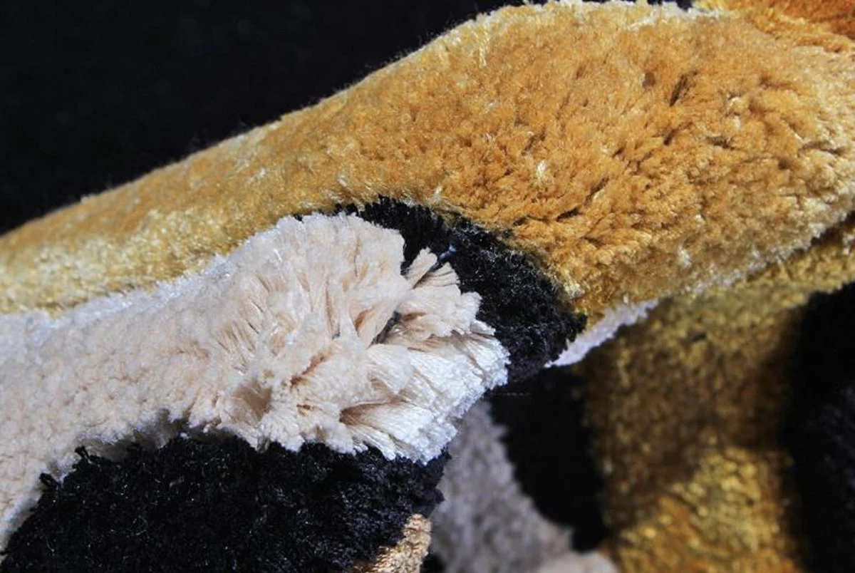 Luxus Teppich mit Leoparden Design Mehrfarbig 160 x 230 cm - Rechteckiger Wohnzimmer Teppich - Handgetufteter Schlafzimmer Teppich - Luxus Interior - Luxus Qualität