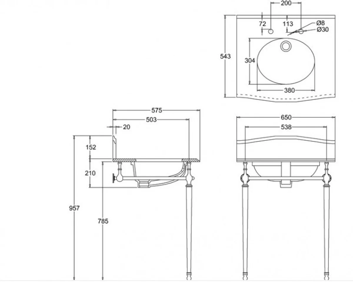 Luxus Jugendstil Stand Waschtisch Weiß / Chrom mit Marmorplatte B 65cm mit Spritzschutz hinten - Art Deco Waschbecken Barock Antik Stil