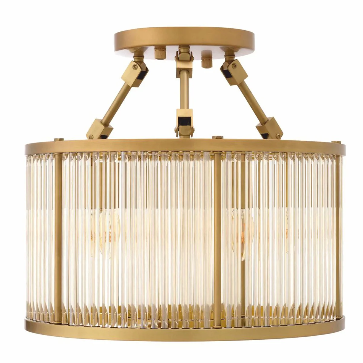 Luxus Wohnzimmer Deckenleuchte Antik Messing Ø 45 cm - Luxus Leuchten