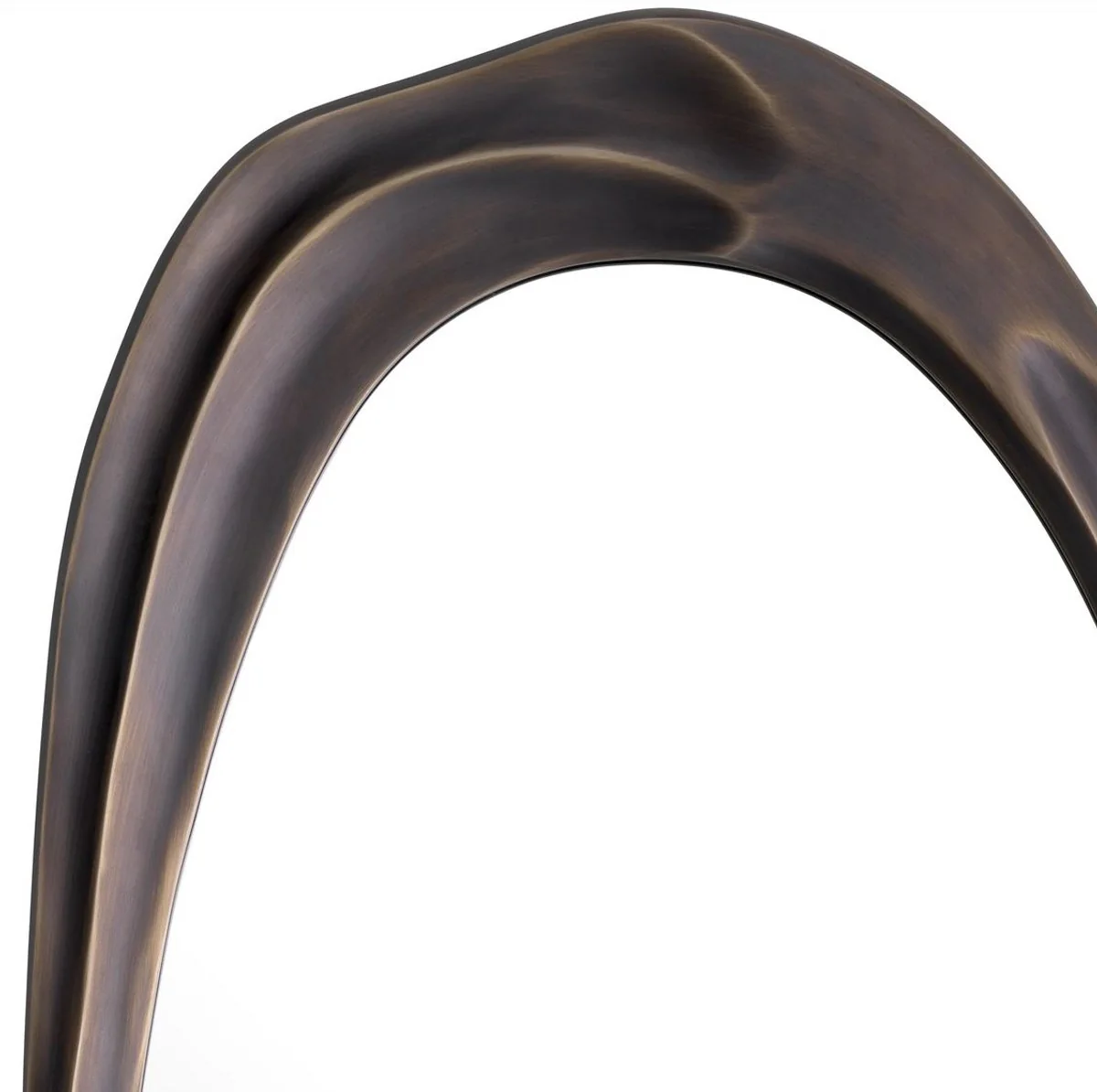 Luxus Wandspiegel Bronze 54 x 4 x H. 107 cm - Aluminium Wohnzimmer Spiegel - Schlafzimmer Spiegel - Garderoben Spiegel - Luxus Möbel - Luxus Interior