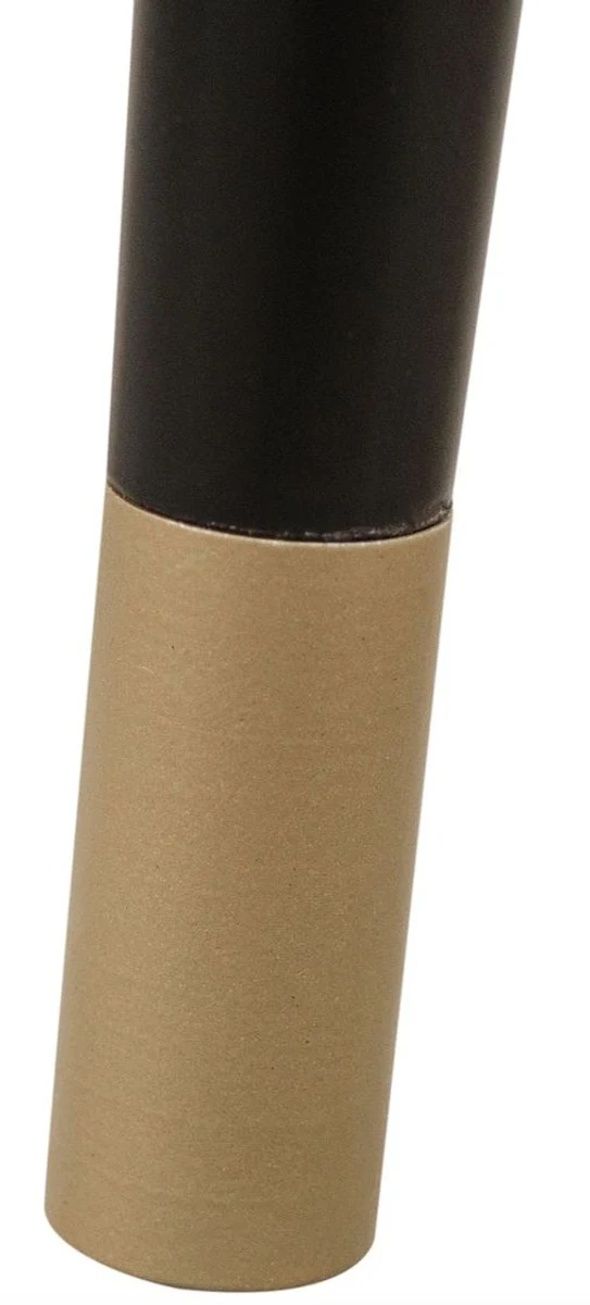 Luxus Barhocker Moosgrün / Schwarz Ø 37 x H. 76 cm - Barstuhl mit Samtstoff