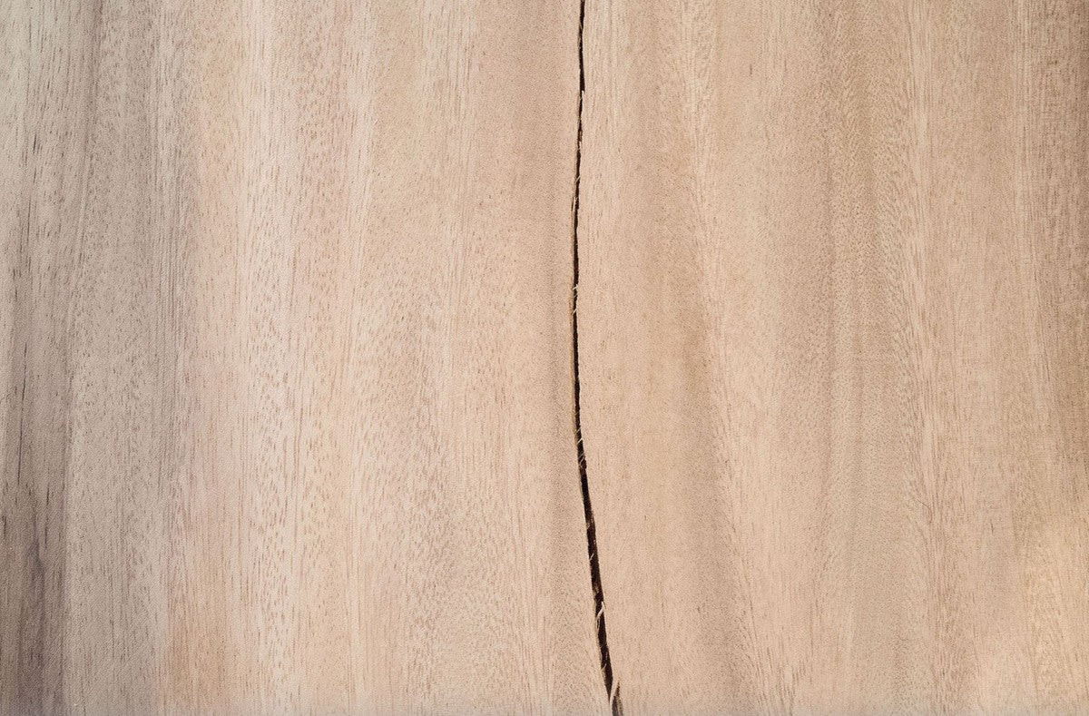 Luxus Bartisch mit Soar-Holz Tischplatte Naturfarben / Schwarz - Luxus Kollektion