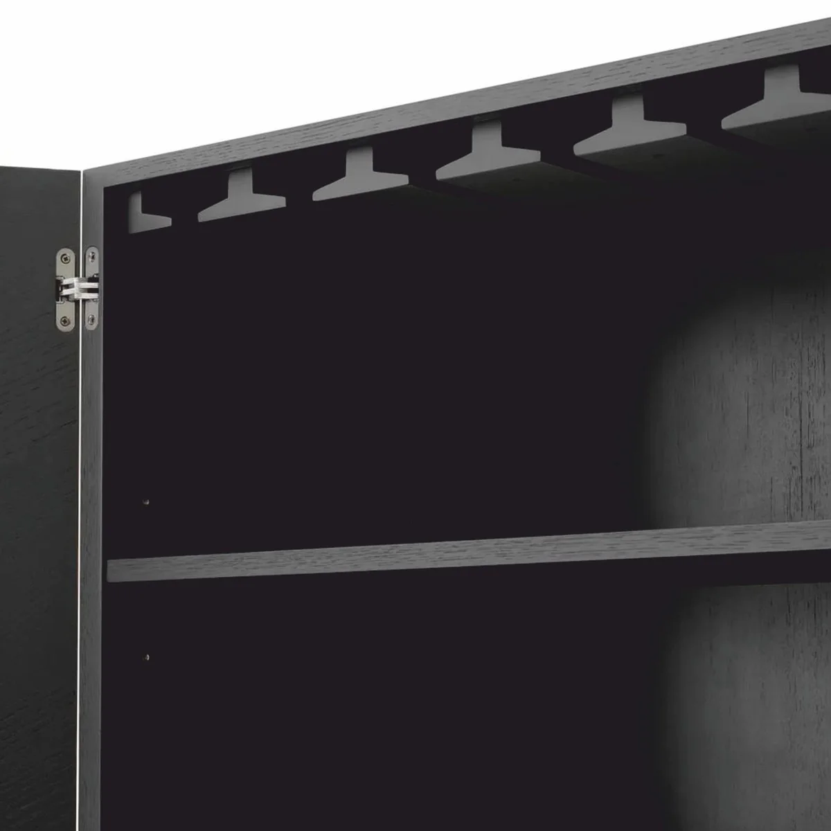 Luxus Barschrank Naturfarben / Dunkelbraun / Bronze H. 175 cm - Bar Möbel