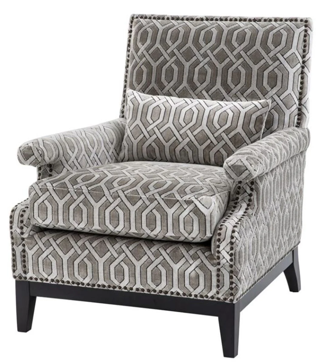 Sessel 75 x 85 x H. 93 cm - Luxus Wohnzimmer Sessel