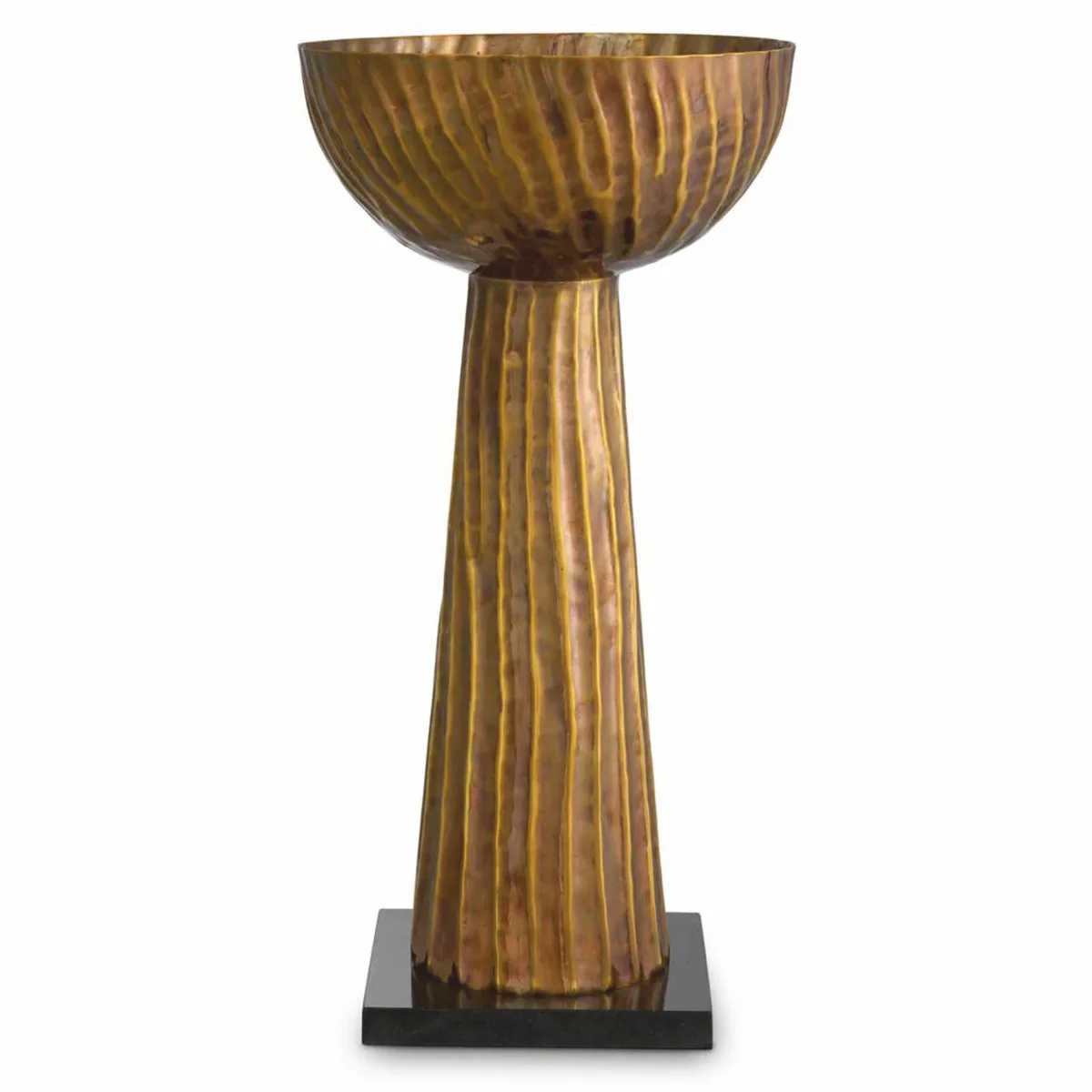 Luxus Tischleuchte Vintage Messing / Schwarz H. 60,5 cm - Luxus Leuchten