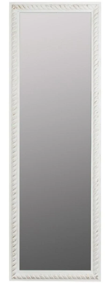 Barock Wandspiegel Antik Weiß / Gold 62 x H. 187 cm - Barock Spiegel