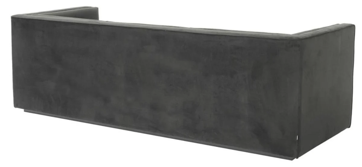 Luxus 3er Sofa Anthrazitgrau 231 x 86 x H. 73,5 cm - Luxus Wohnzimmer Sofa