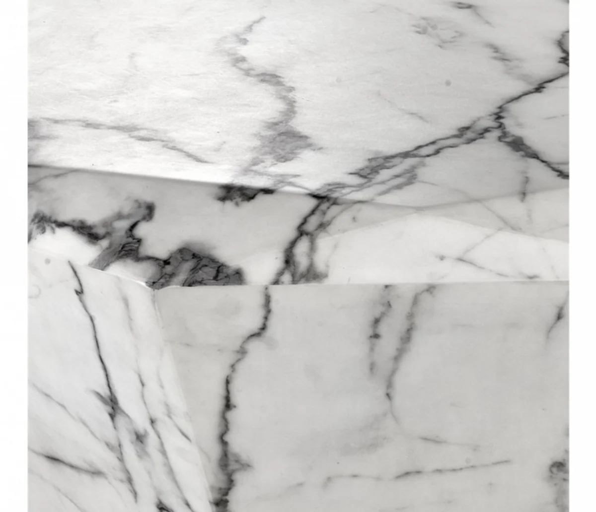 Art Deco Luxus Kunstmarmor Couchtisch - Wohnzimmer Salon Tisch - Luxus Collection