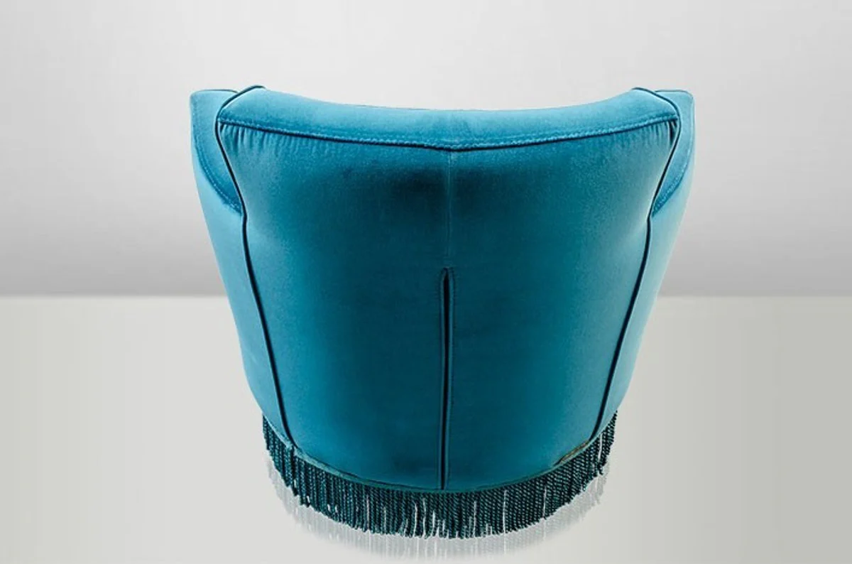 Luxus Art Deco Lounge Sessel Blau - Luxury Collection - Jugendstil - Belle Epoche