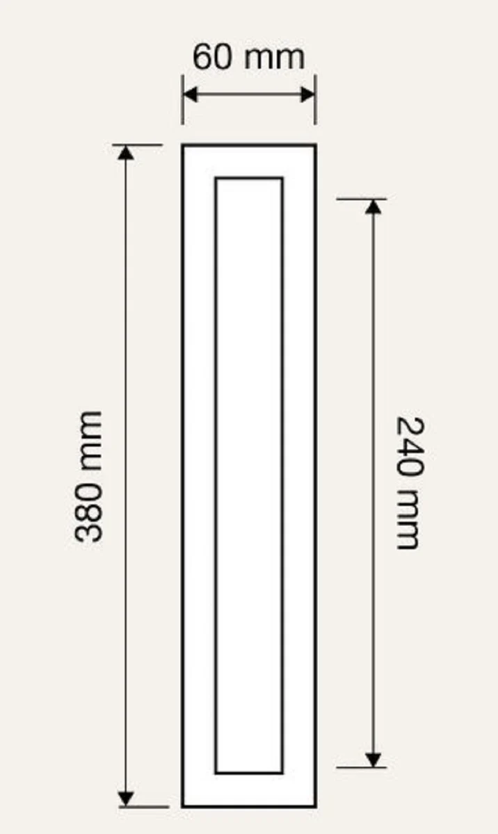 Luxus Türgriff Set mit Swarovski Kristallglas Gold 6 x H. 38 cm - Hotel Accessoires