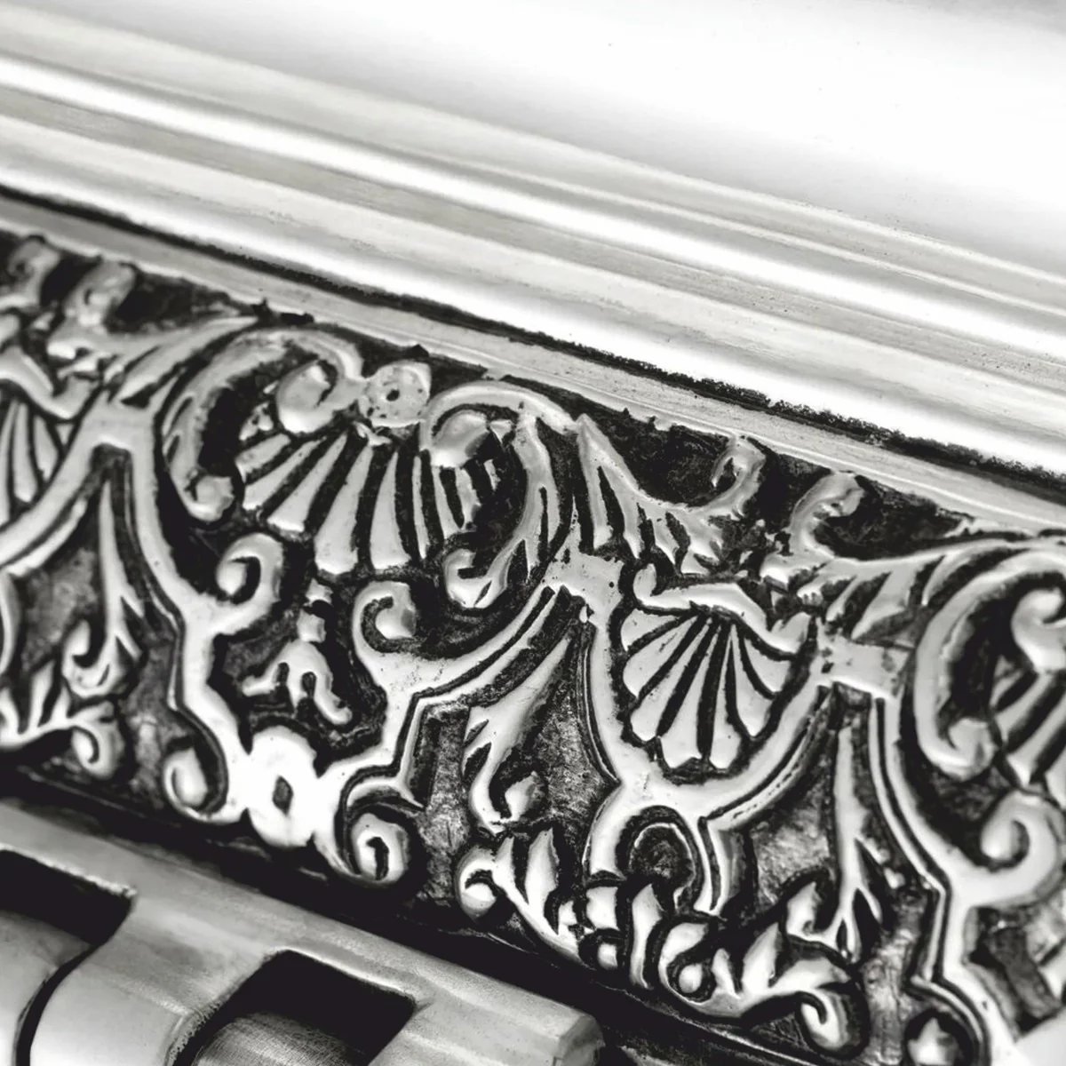 Luxus Barock Deko Weinkühler Antik Silber H. 30 cm - Hotel Deko