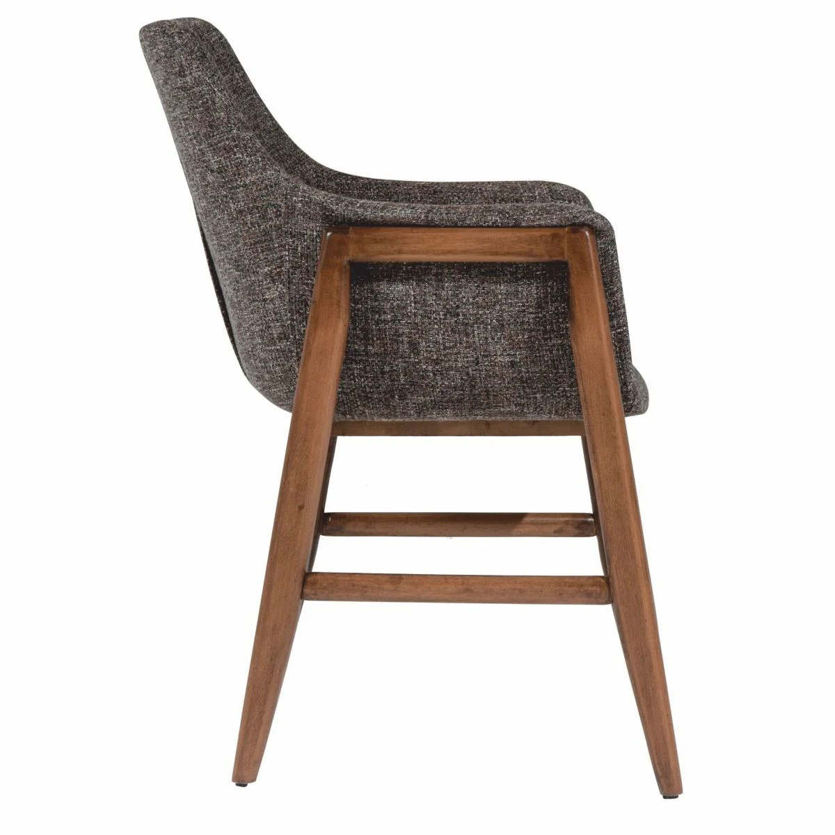 Luxus Esszimmer Stuhl 6er Set mit Armlehnen Schwarz / Braun H. 86 cm