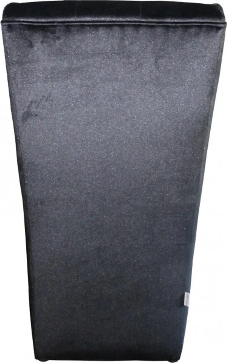 Designer Chesterfield Esszimmer Ohrenstuhl Schwarz mit Bling Bling Glitzersteinen
