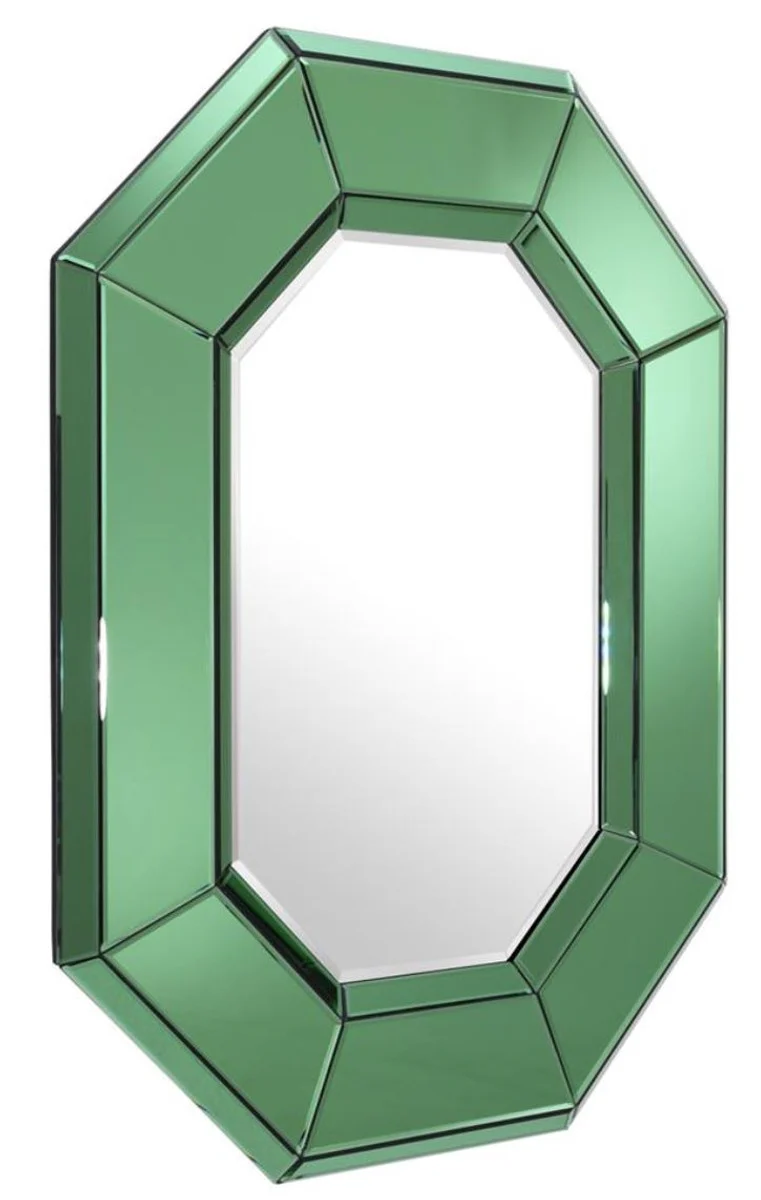 Luxus Wohnzimmer Wandspiegel Grün 80 x H. 106 cm - Designer Spiegel