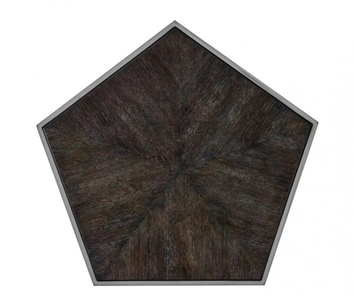 Luxus Art Deco Designer Beistelltisch 57 x 57 x H. 55 cm - Luxus Hotel Tisch