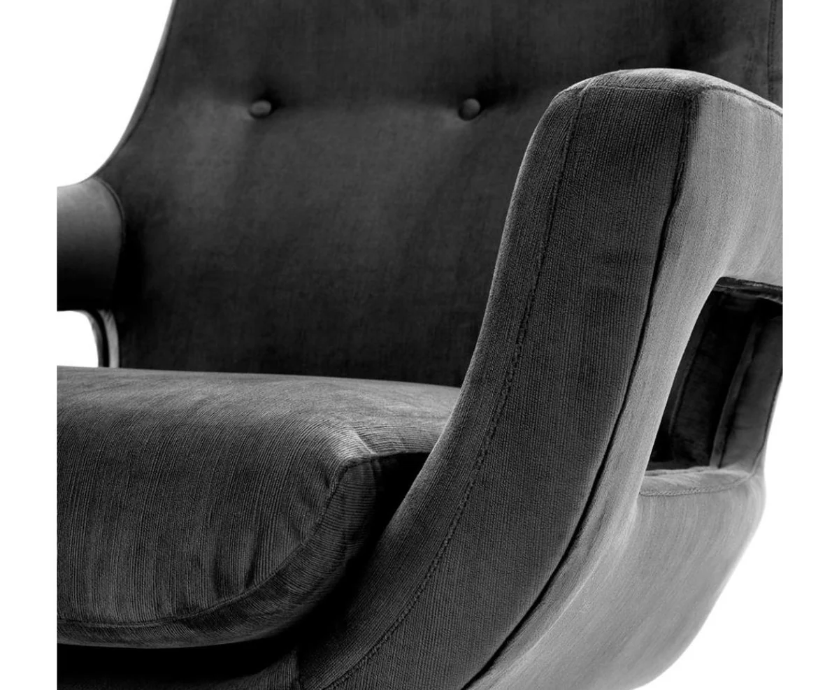 Luxus Drehstuhl Grau - Designer Hotel Möbel