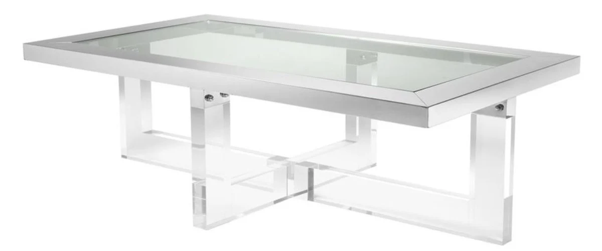 Luxus Couchtisch 140 x 80,5 x H. 43 cm - Designer Wohnzimmertisch