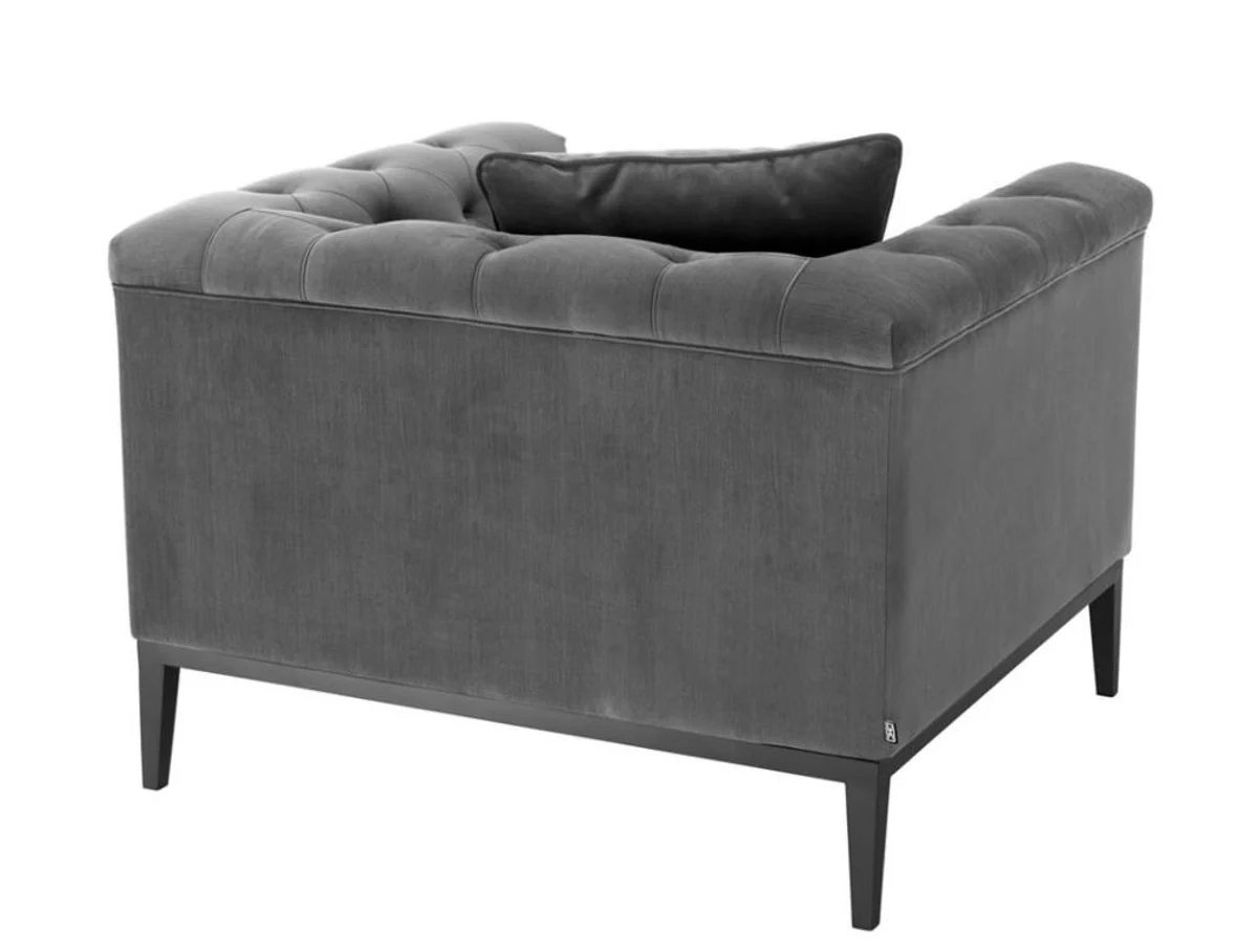 Luxus Sessel Grau - Wohnzimmer Möbel