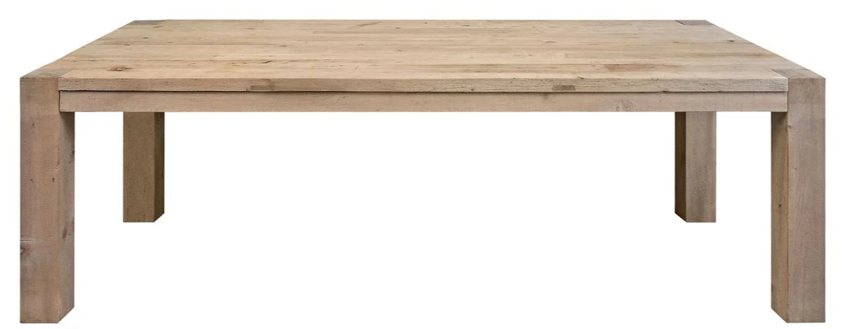 Luxus Esszimmertisch / Esstisch Naturfarben - Esszimmermöbel